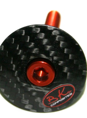 Cap Direcção BK Composites c/ Bolt Red