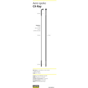 Raio 270 - 310 SAPIM CX-Ray Inox - 14G - J - BK