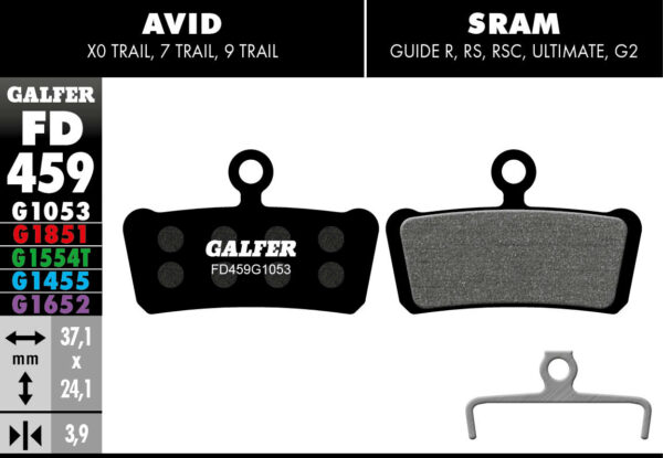 Pastilhas GALFER Sram Guide / Avid Trail FD459G1053 -STD