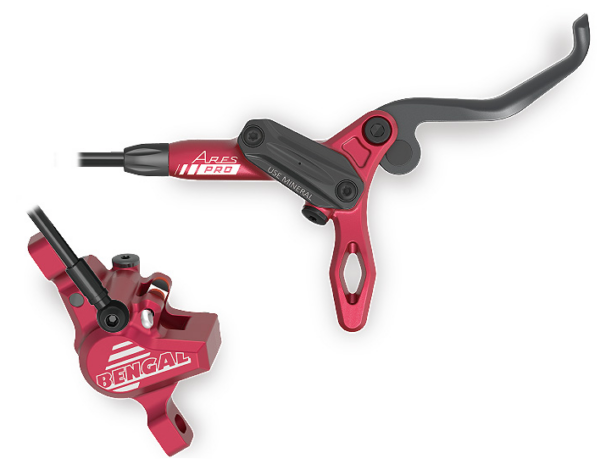 Travão BENGAL Ares Pro Hydro 160 Vermelho (F+T)