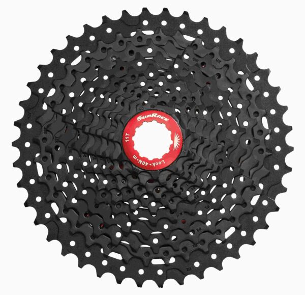 Cassete SUNRACE 12v 11-50 Preto/Vermelho CSMZ90