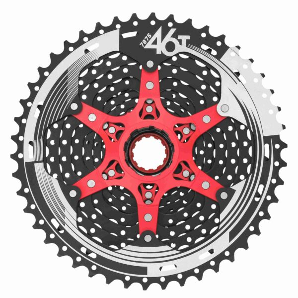 Cassete SUNRACE 12v 11-50 Preto/Vermelho CSMZ90