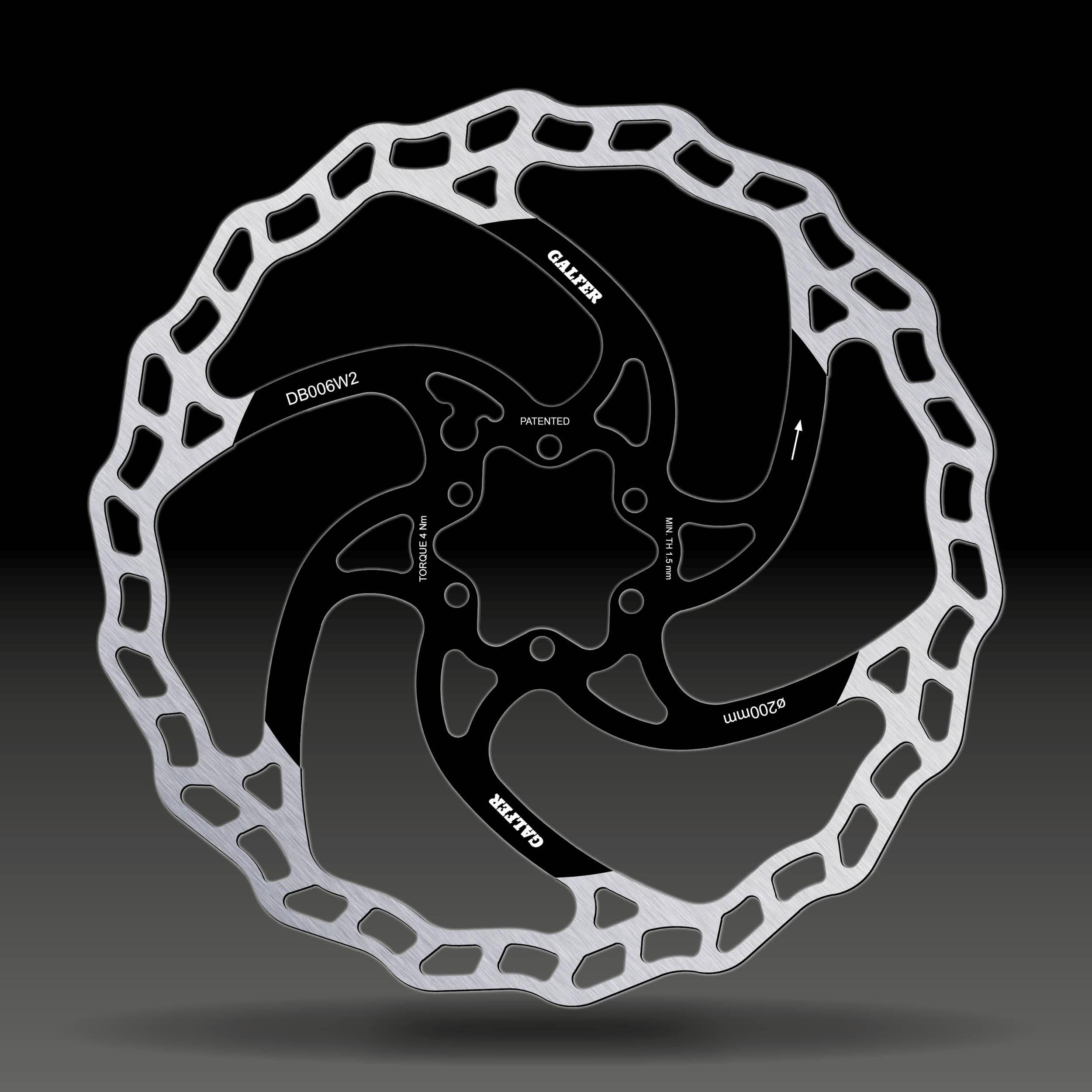Disco Travão GALFER WAVE 200X2.00mm - E-BIKE